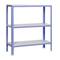 Scaffale in metallo Simonrack Mini Home Click con 3 ripiani in metallo e dimensioni totali 80 x 40 x 90 cm, viola / bianco