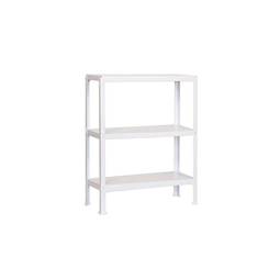 Prestatgeria metàl·lica per a emmagatzematge Simonrack Plus Home Click de 3 lleixes de metall i mida total 100 x 30 x 90 cm de color blanc / blanc