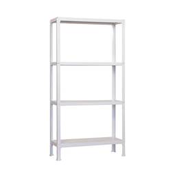 Prestatgeria metàl·lica per a emmagatzematge Simonrack Plus Home Click de 4 lleixes de metall i mida total 100 x 30 x 160 cm de color blanc / blanc