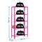 Scaffale in metallo PrimeMatik Plus Home Click con 5 ripiani in metallo e dimensioni totali 100 x 30 x 180 cm, rosa / bianco
