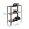Półka metalowa do przechowywania PrimeMatik Mini Home Click z 3 półkami ze sklejki i całkowitym wymiarze 80 x 30 x 90 cm w kolorze antracyt / sosna
