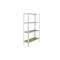 Prestatgeria metàl·lica per a emmagatzematge Simonrack Mini Home Click de 4 lleixes de fusta i mida total 80 x 30 x 160 cm de color blanc / roure