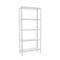 Prestatgeria metàl·lica per a emmagatzematge Simonrack Mini Home Click de 5 lleixes de fusta i mida total 80 x 30 x 180 cm de color blanc / blanc