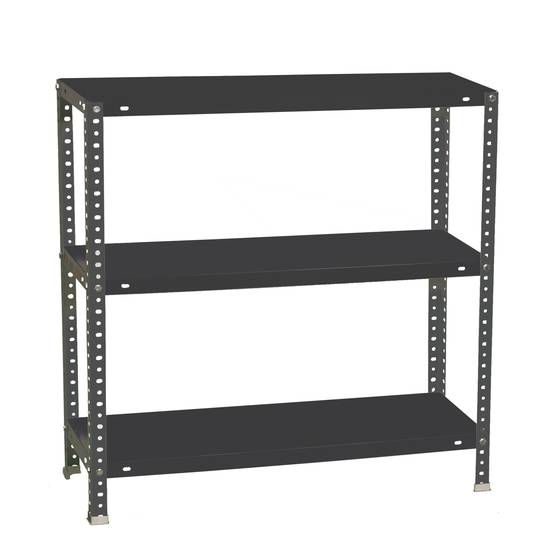 Scaffale portaoggetti in metallo Simonrack con 3 ripiani in metallo e dimensioni totali 90 x 30 x 90 cm in colore antracite