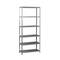 Scaffale portaoggetti in metallo PrimeMatik con 6 ripiani in metallo e dimensioni totali 90 x 30 x 200 cm, colore grigio