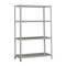 Scaffale portaoggetti in metallo Simonrack Mini con 4 ripiani in metallo e dimensioni totali 80 x 30 x 150 cm in colore zincato