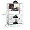 Scaffale portaoggetti in metallo Simonrack Mini con 4 ripiani in metallo e dimensioni totali 80 x 30 x 150 cm in colore zincato