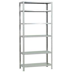 Estantería metálica para almacenaje Comfort Mini Simonrack de 6 baldas metalicas y tamaño total 80 x 50 x 200 cm de color blanco