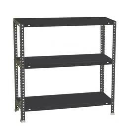 Metal storage shelf Simonrack Plus with 3 metal shelves and total size 100 x 50 x 90 cm in anthracite color