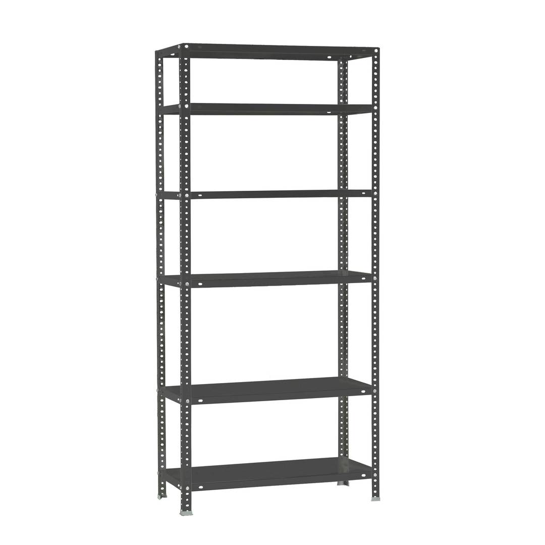 Scaffale portaoggetti in metallo Simonrack Plus con 6 ripiani in metallo e dimensioni totali 100 x 50 x 200 cm in colore antracite