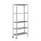 Scaffalatura metallica Simonrack Garden con 5 ripiani e una dimensione totale di 90 x 30 x 187,5 cm in colore galva / galva