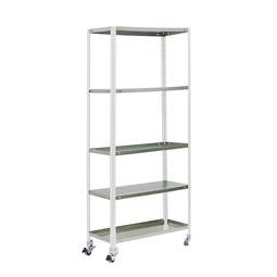 Estantería metálica para almacenaje Simongarden Comfort Simonrack de 5 baldas y tamaño total 90 x 40 x 187,5 cm de color blanco / galva