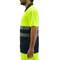 Shirt polo short sleeve yellow blue with reflective straps for safety works size M