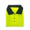 Shirt polo short sleeve yellow blue with reflective straps for safety works size M