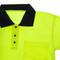 Shirt polo short sleeve yellow blue with reflective straps for safety works size M