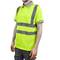 Chemise polo manche courte avec réflexion jaune pour la sécurité d'emploi taille XL