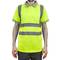 Chemise polo manche courte avec réflexion jaune pour la sécurité d'emploi taille XL
