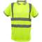 Chemise polo manche courte avec réflexion jaune pour la sécurité d'emploi taille XL