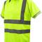 Chemise polo manche courte avec réflexion jaune pour la sécurité d'emploi taille XL