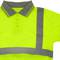 Chemise polo manche courte avec réflexion jaune pour la sécurité d'emploi taille XL