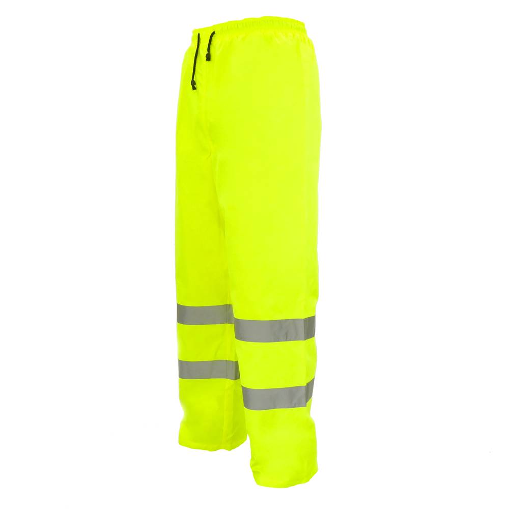 Pantalones de trabajo con reflectante amarillo para seguridad laboral de talla M