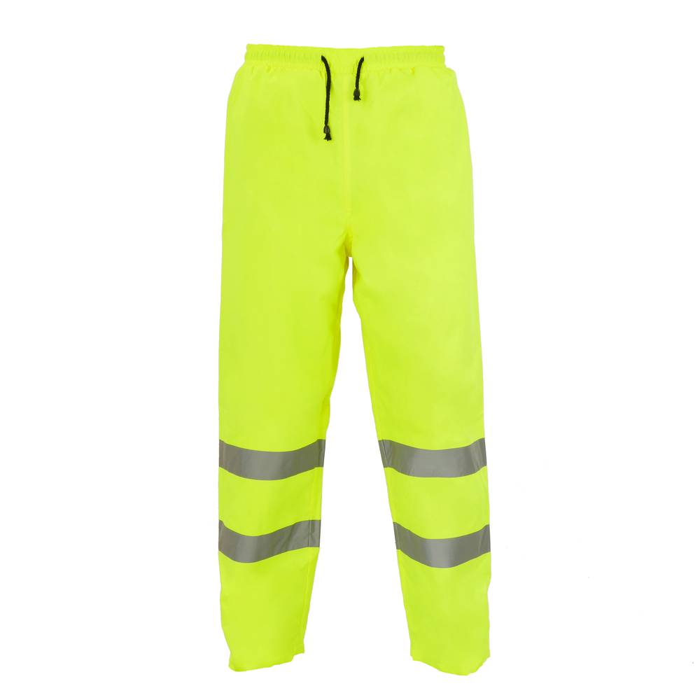 Pantalones de trabajo con reflectante amarillo para seguridad laboral de talla M