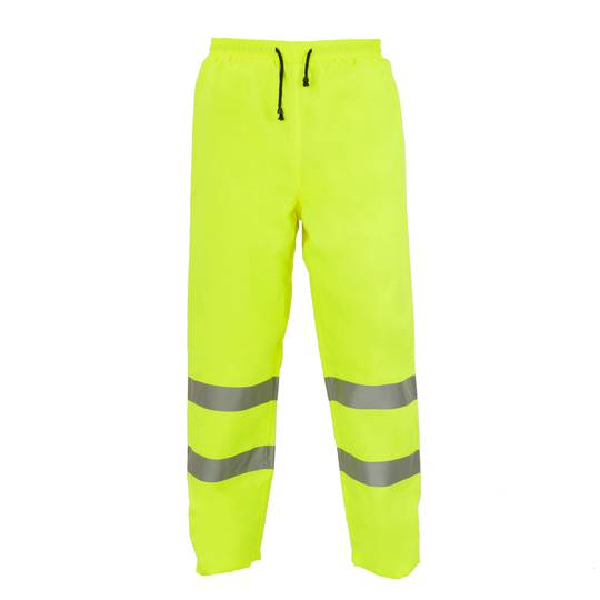 Pantalon de travail jaune avec réfléchissant pour la sécurité de l'emploi de la taille M