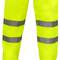 Pantalon de travail jaune avec réfléchissant pour la sécurité de l'emploi de la taille M