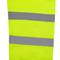 Pantalon de travail jaune avec réfléchissant pour la sécurité de l'emploi de la taille M