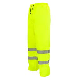 Pantalons de treball amb reflectant groc per seguretat laboral de talla L