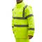 Geel werkjack met reflecterend voor werkveiligheid met maat XL capuchon