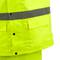 Geel werkjack met reflecterend voor werkveiligheid met maat XL capuchon