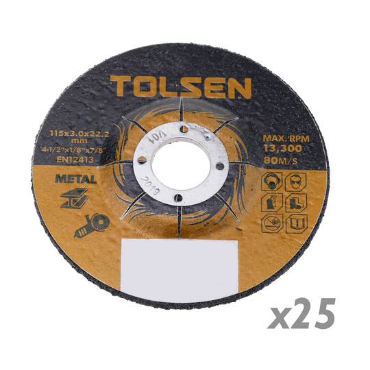 Tarcza tnąca do metalowej szlifierki 125 x 3 x 22,2 mm 25-pak