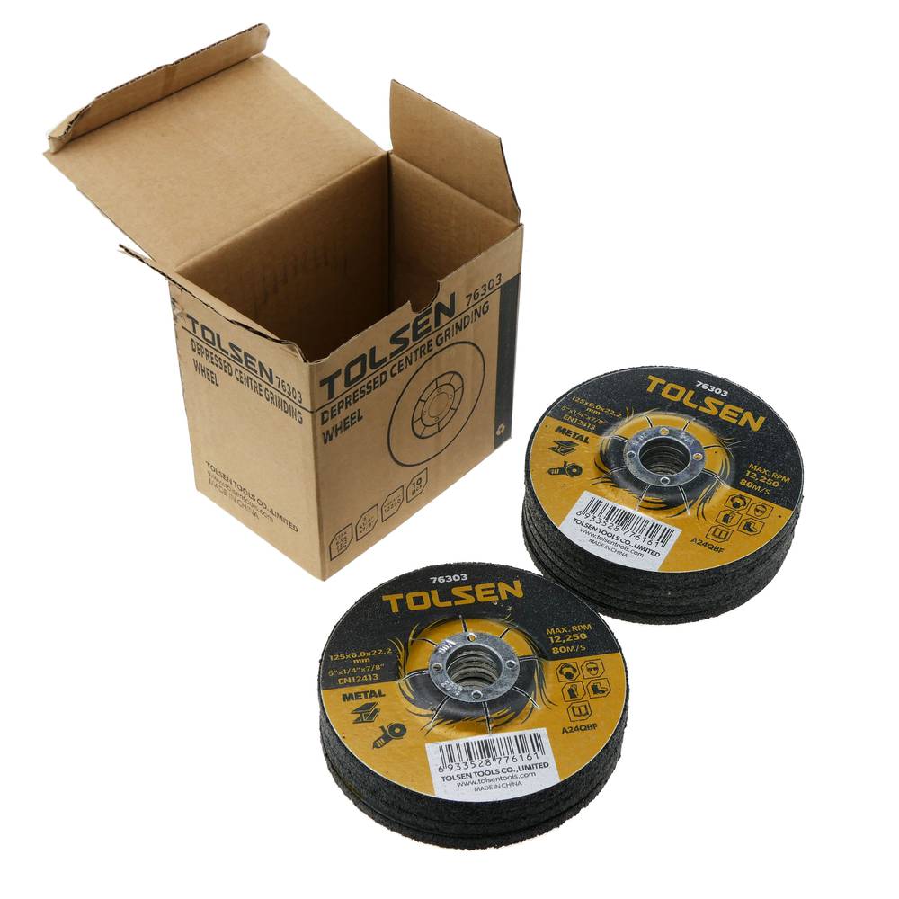 Grinder cutting disc for metal 125 x 6 x 22.2 mm 10-pack
