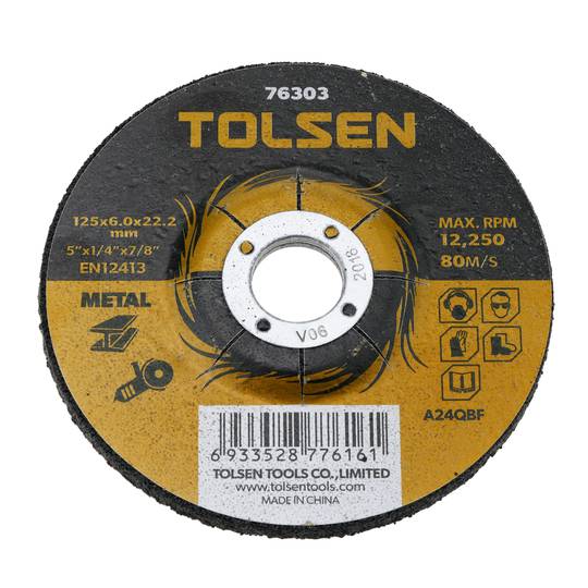 Grinder cutting disc for metal 125 x 6 x 22.2 mm 10-pack