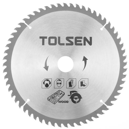 Hoja de sierra circular para madera de 185 mm x 40T x 30 mm Recambio de disco TCT