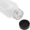 Bottiglie di plastica PET riciclabili, quadrate e trasparenti 400mL, 7 pz.