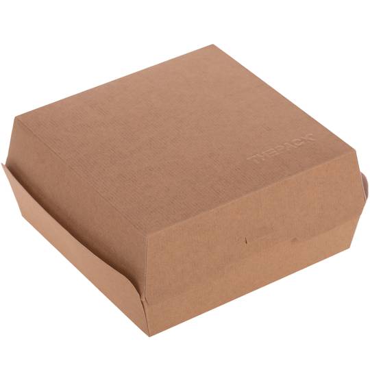 Hamburger doosjes van biologisch afbreekbaar nano-micro karton (XL), 50 stuks.