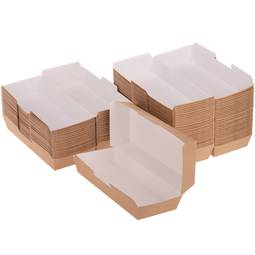 Scatole per panini in cartone nano-micro biodegradabile, 50 pezzi.