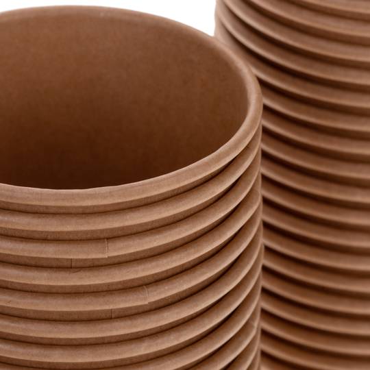 Biodegradable cardboard cup for hot drinks 240 ml, 50 units