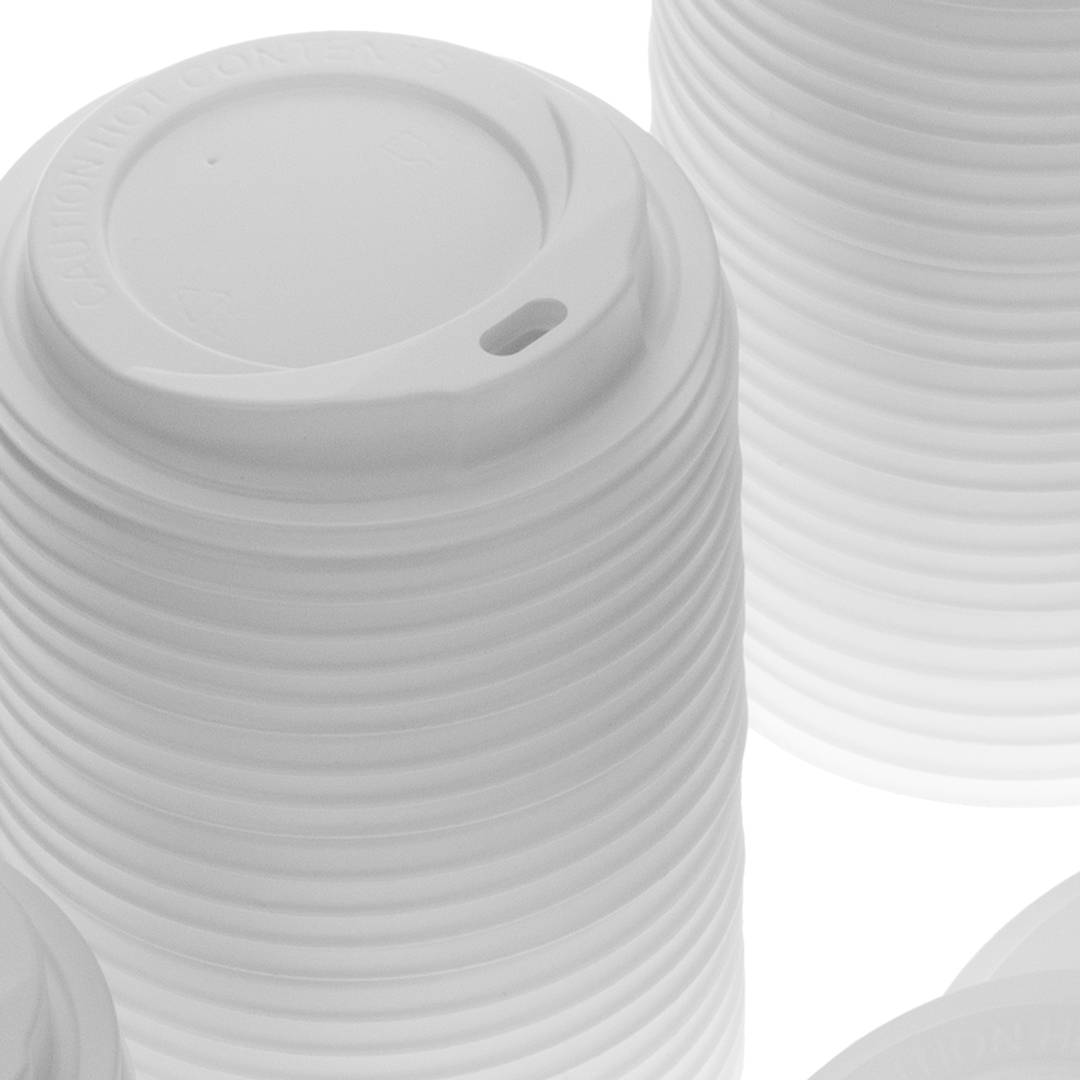Hoge hermetische deksels voor glazen van 240 ml 100 stuks