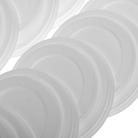 Hoge hermetische deksels voor glazen van 240 ml 100 stuks