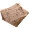 Packung mit 1000 naturbraunen Fast-Food-Pergamentpapiereinheiten 28 x 34 cm