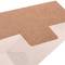 Pack of 50 corrugated brown biodegradable cardboard hamburger holders 14.4 x 13.6 x 9.2 cm