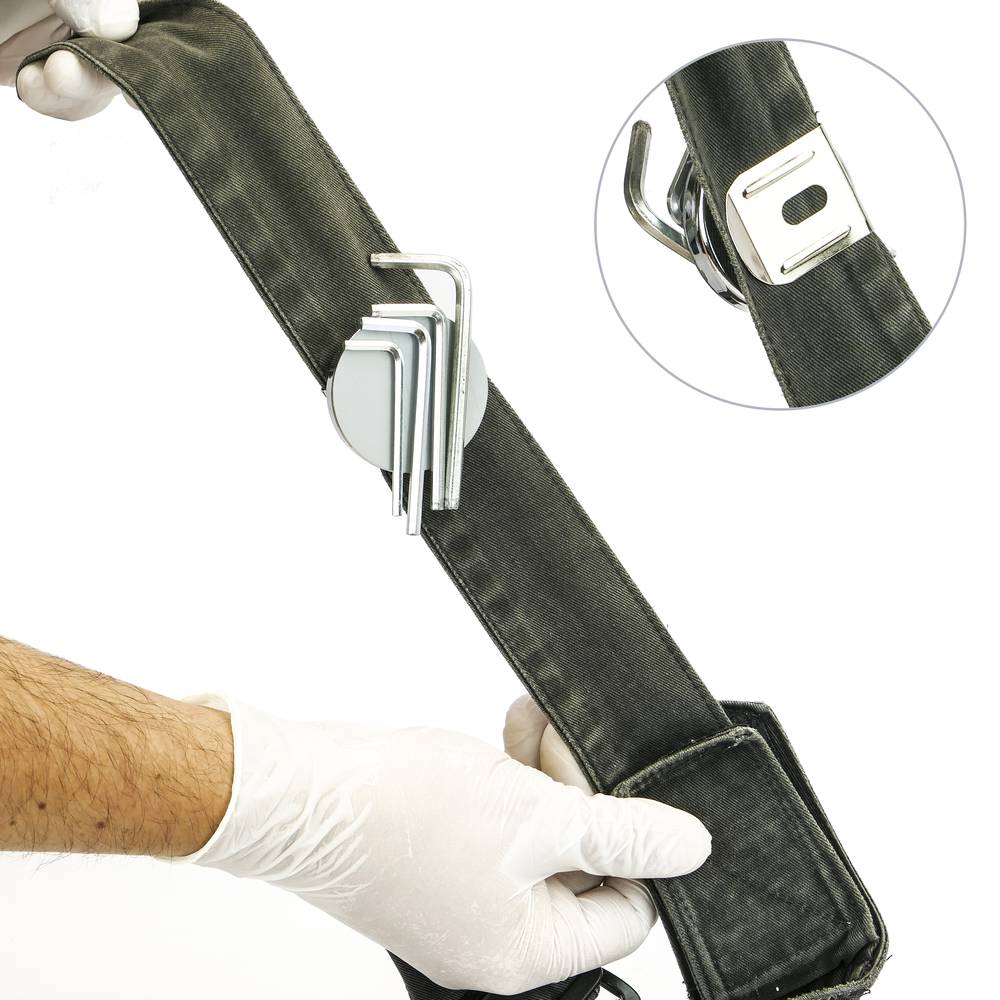 Base magnética com clip para anexar documentos ou ferramentas