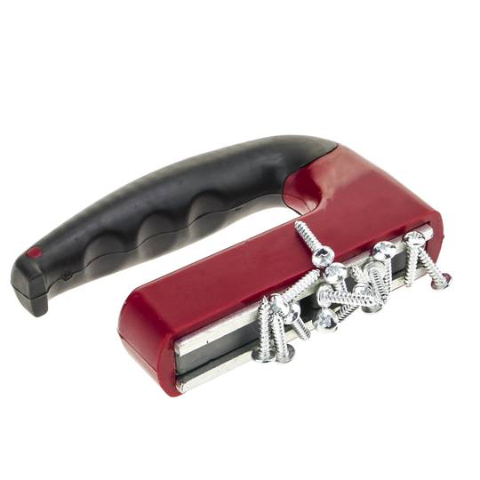 Magnetic grip for capturing metal parts