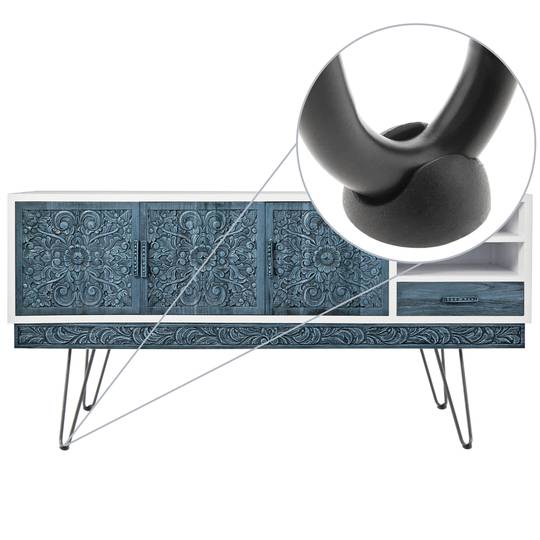 Gummi Protektor für Hairpin Beine für Tisch 4-Pack schwarz