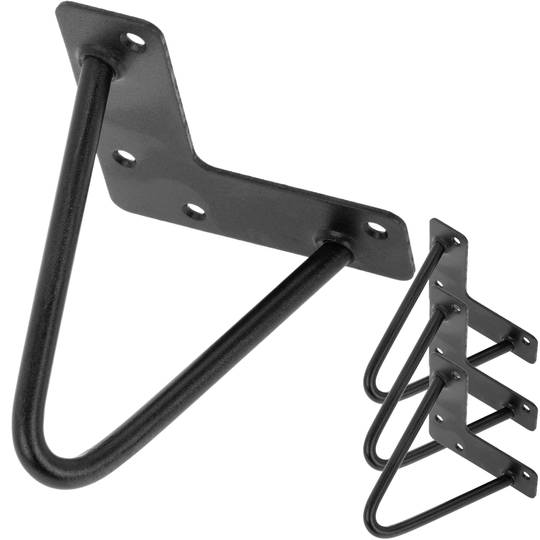 Pies para mesa y mueble Patas en acero 2 varillas 15 cm 4-pack