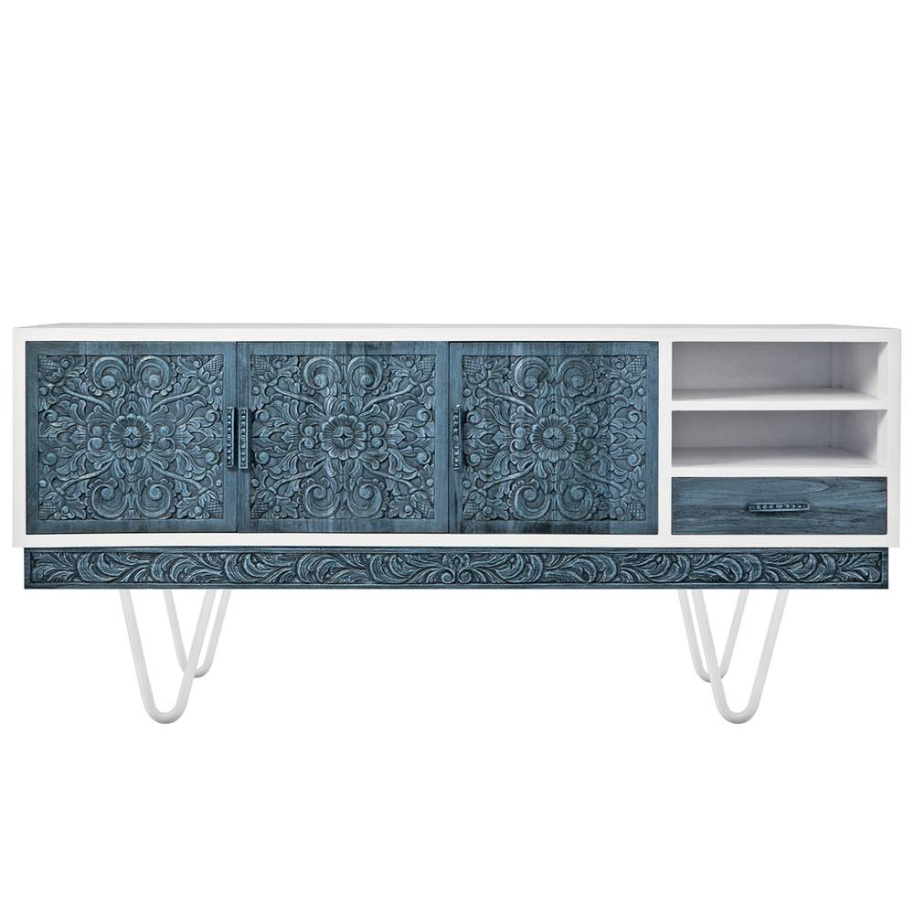 Tischbeine für Schreibtische Schränke Möbel aus Stahl 2 Stangen 15 cm weiss 4-Pack