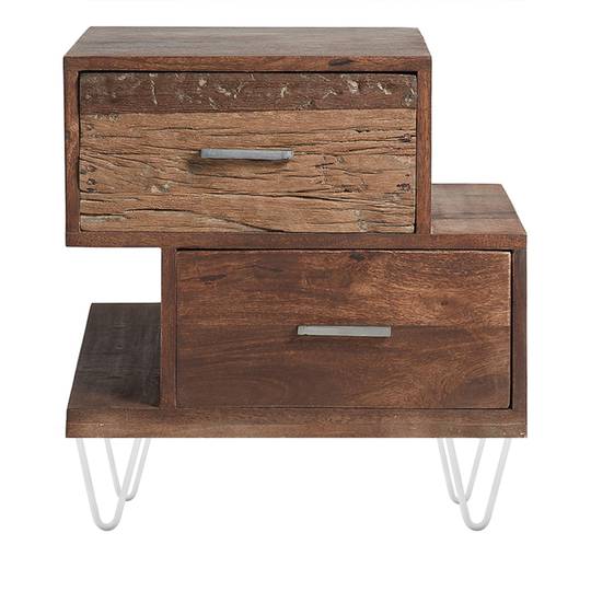 Peus per a taula i moble Potes en acer 2 varetes 20 cm blanc 4-pack